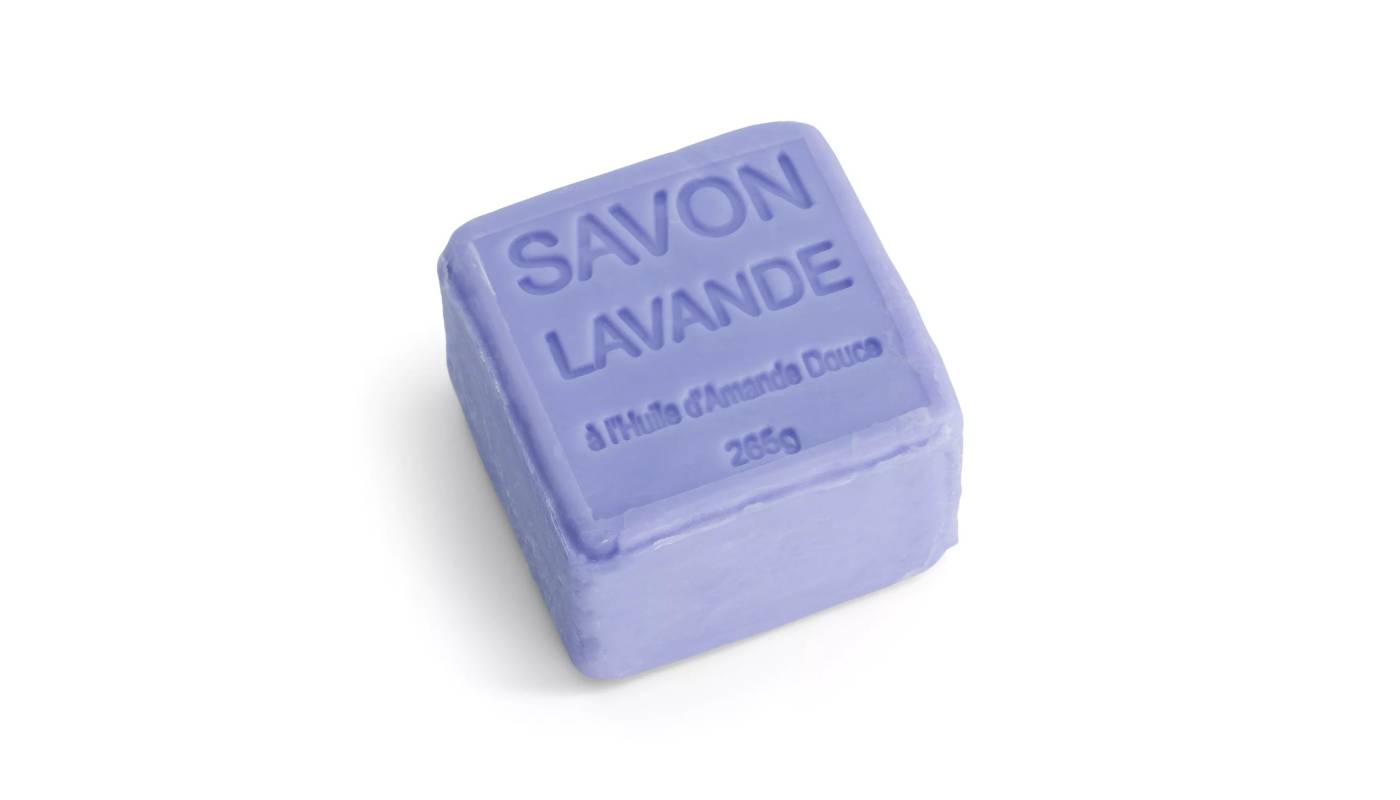 Savon cube à l' huile essentielle de Lavande et exfoliant