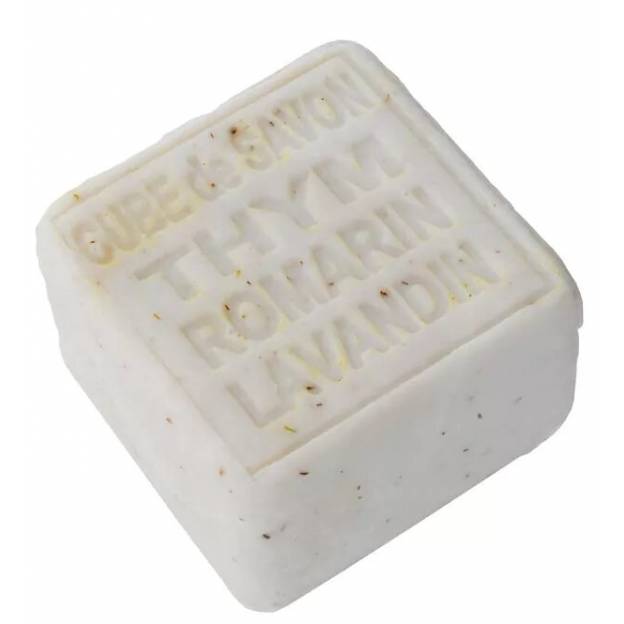 Savon cube aux huiles essentielles de Thym-Romarin-Lavandin