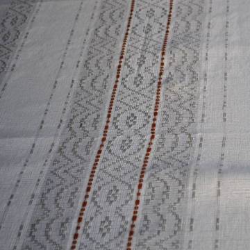 Hand-woven tablecloth - 180x139 cm