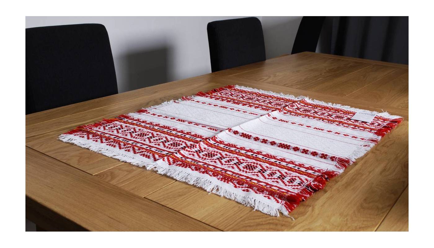 Hand-woven tablecloth