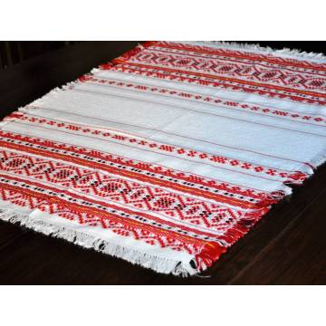 Hand-woven tablecloth