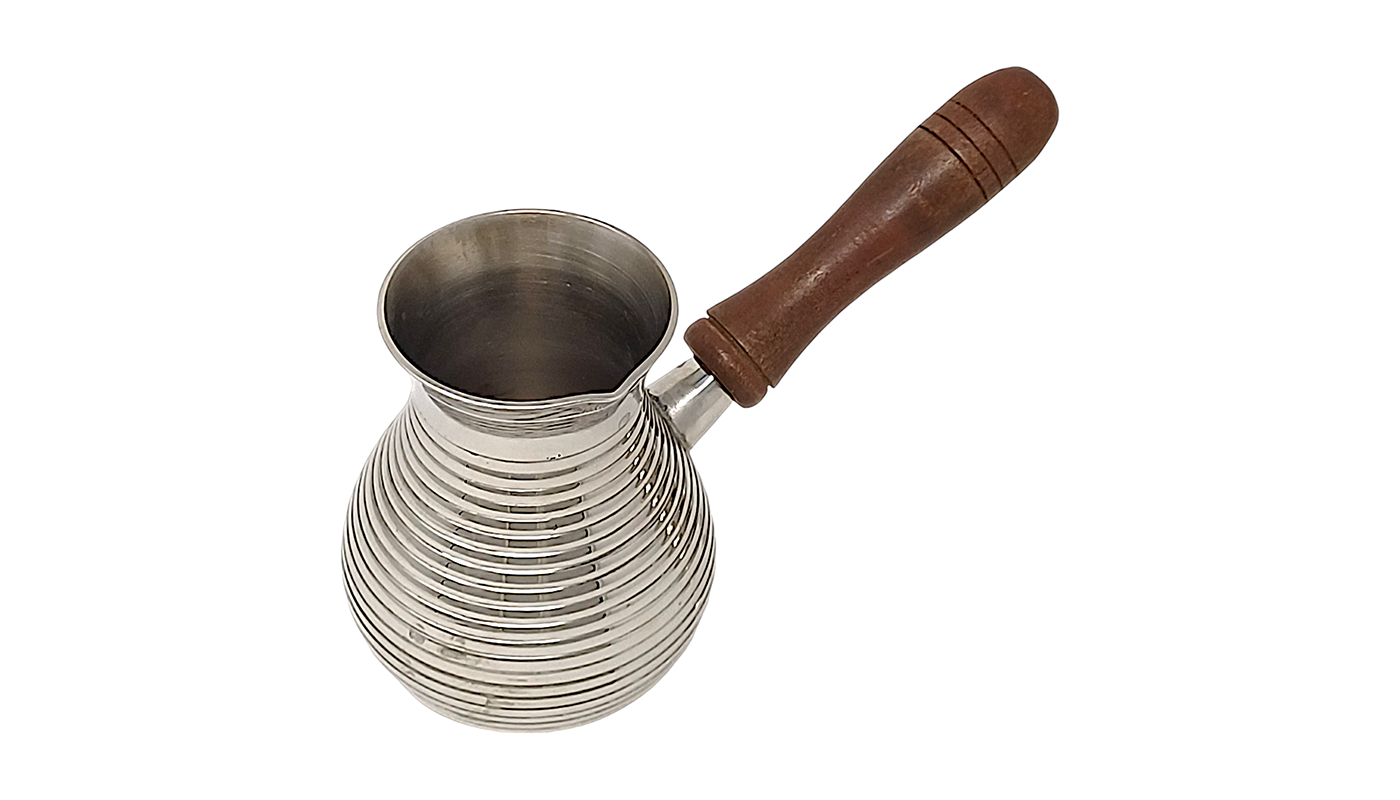 Pot à Café Cezve en Laiton Nickelé - 300 ml