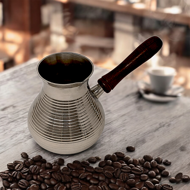Nickel-Plated Brass Coffee Pot "Cezve" - 500 ml