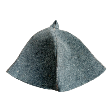 Ensemble Bonnet et Gant - Sauna / Banya / Hammam - Feutre Gris