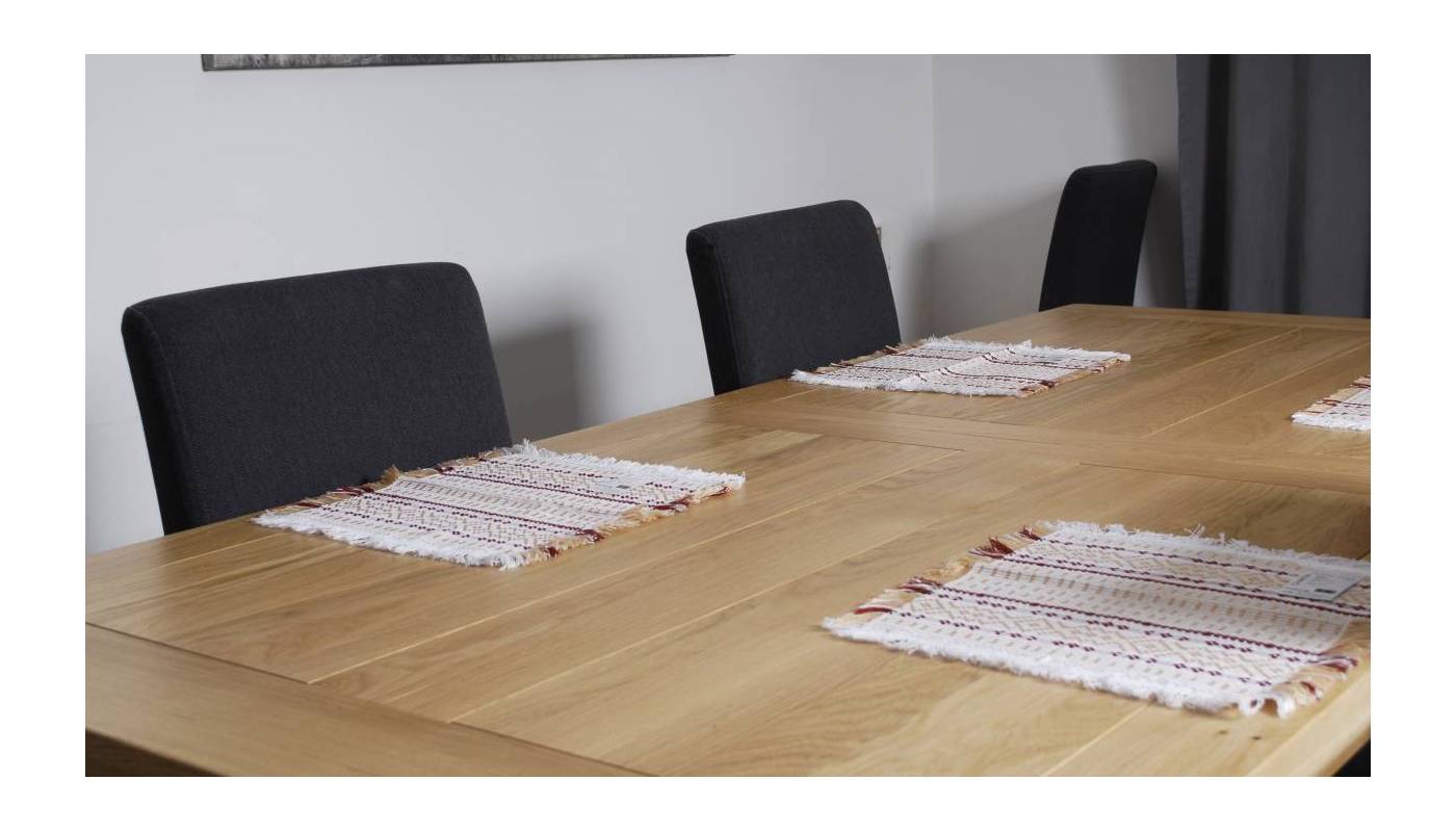 Hand-woven  cotton napkin - Beige