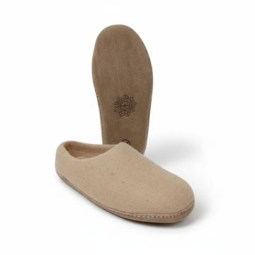 Chaussons en Feutre Naturel - Adulte - Beige