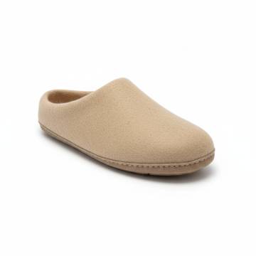 Chaussons en Feutre Naturel - Adulte - Beige