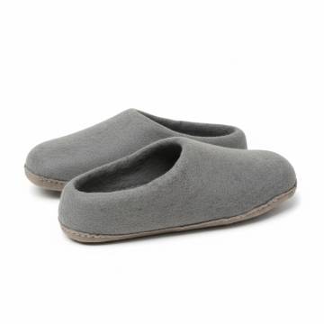 Chaussons en Feutre Naturel - Adulte - Gris