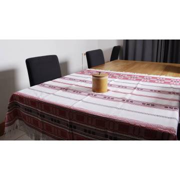Nappe tissée main - 130x134 cm