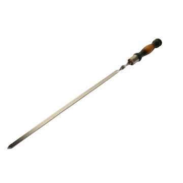 Brochette en inox avec manche en bois - Longueur 40 cm
