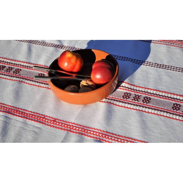 Nappe tissée main - 130x134 cm