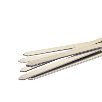 6 Brochettes en inox avec manche en bois - Longueur 40 cm