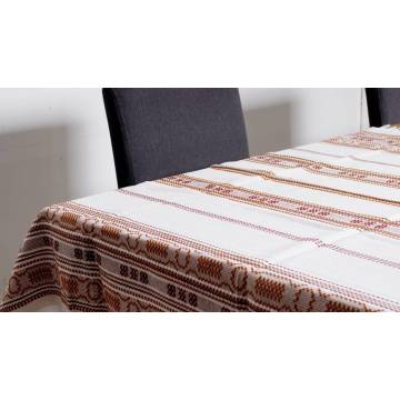 Hand-woven tablecloth - 130x134 cm