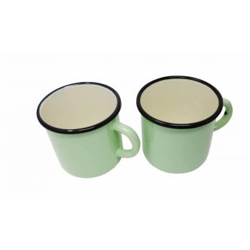 Mug Vert Pastel - Métal émaillé - 400 ml