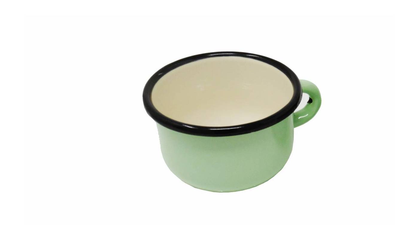 Tasse en métal émaillé - 250 ml - Vert Pastel
