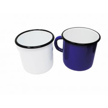 Mug Bleu - Métal émaillé - 400 ml