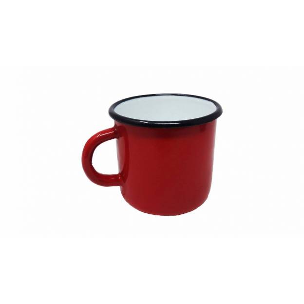 Mug Rouge - Métal émaillé - 400 ml