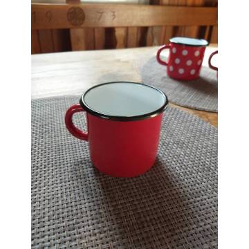 Mug Rouge - Métal émaillé - 400 ml