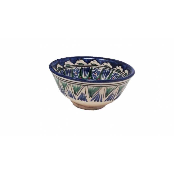 Petit bol en céramique peint - Rishtan - Ø 11,5 cm - Bleu
