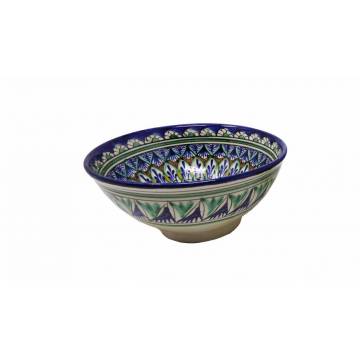 Bol en céramique peint - Rishtan - Ø 15 cm - Bleu