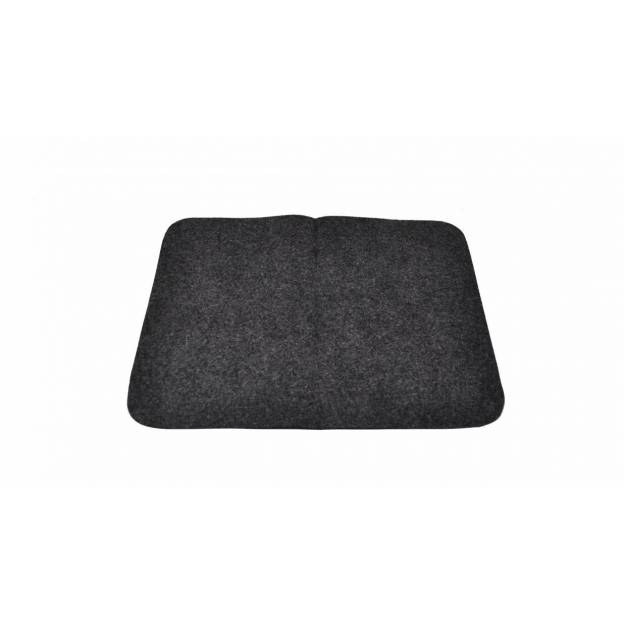 Tapis pour sauna - 40 x 30 cm - Feutre - Noir