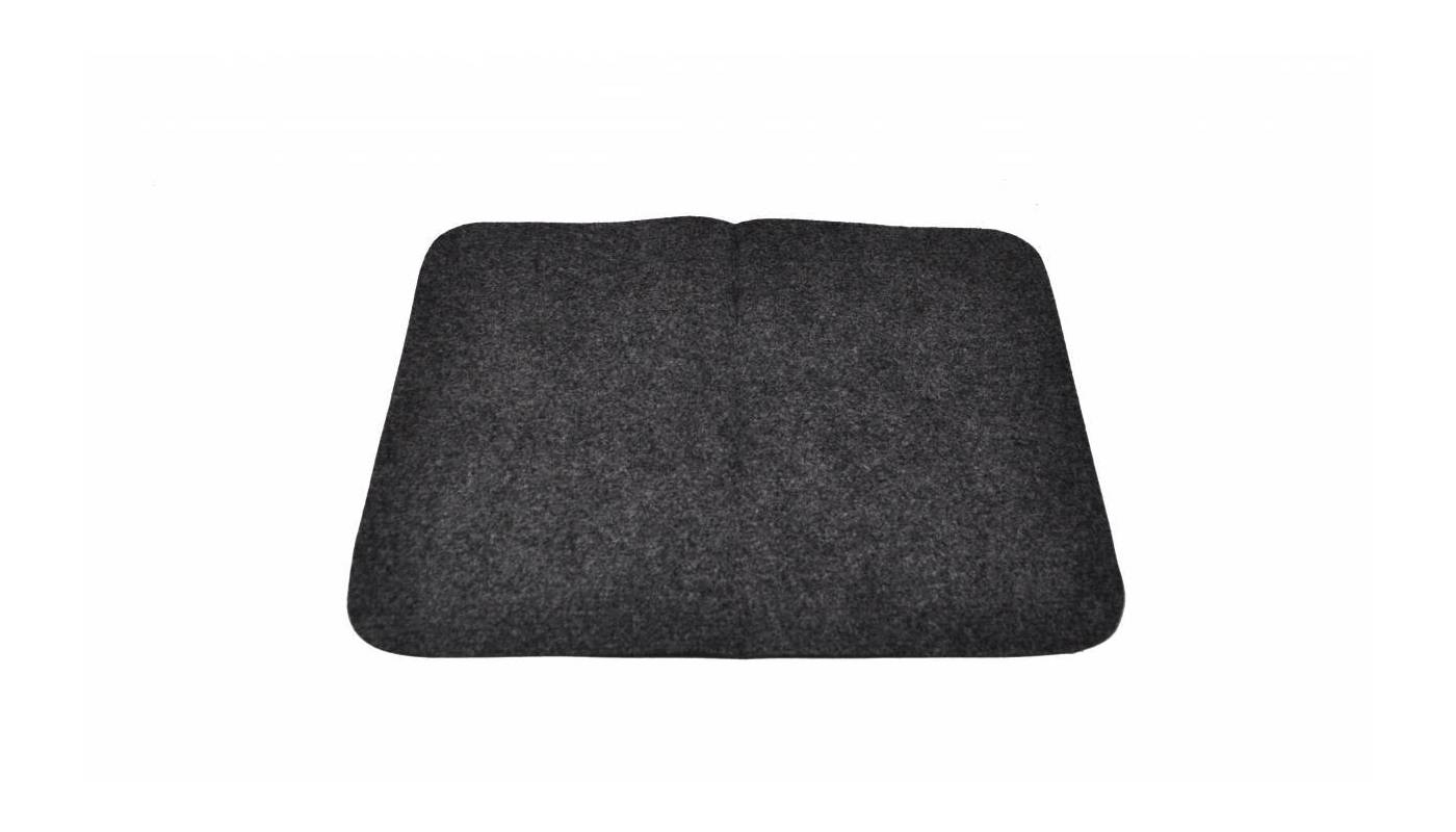 Tapis pour sauna - 40 x 30 cm - Feutre - Noir