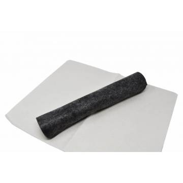 Tapis pour sauna - 40 x 30 cm - Feutre - Noir