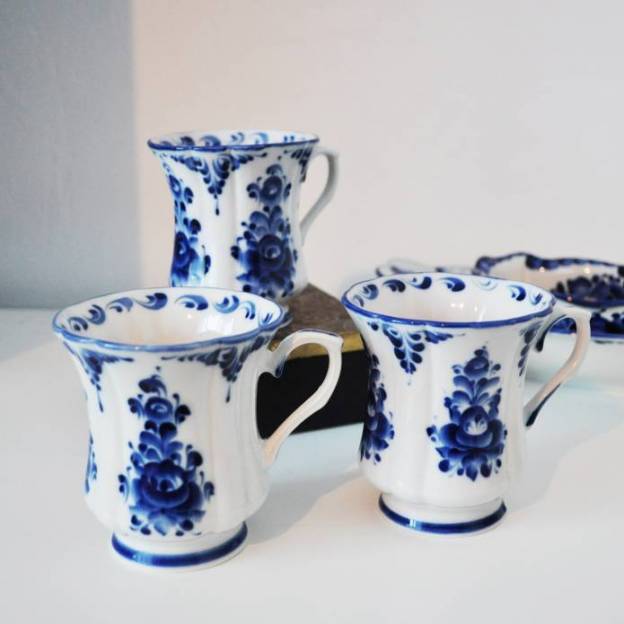 Tradition Gzhel - Mug en porcelaine