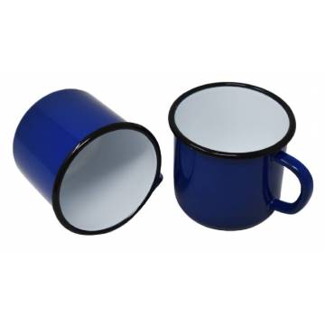 Mug Bleu - Métal émaillé - 250 ml